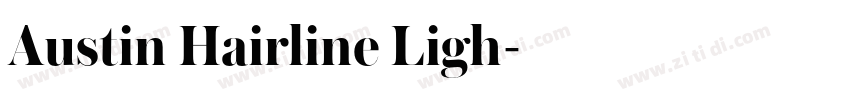 Austin Hairline Ligh字体转换